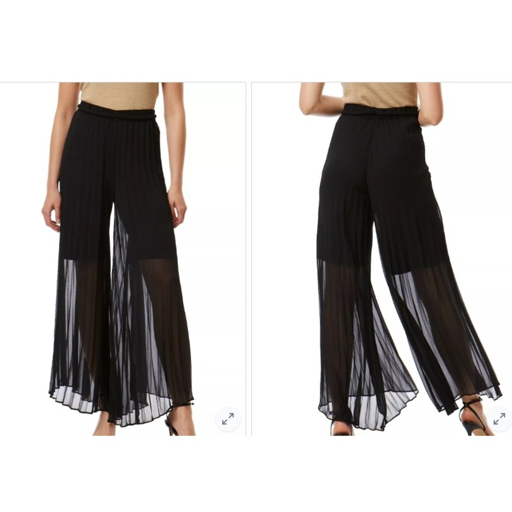 Adrienne Landau Onyx Women's Pretty in Pleats Pant Size‎ XL